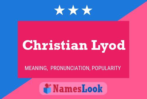 Poster del nome Christian Lyod