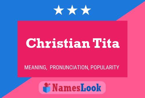 Poster del nome Christian Tita