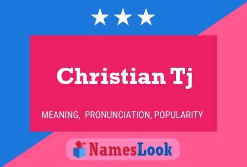 Poster del nome Christian Tj