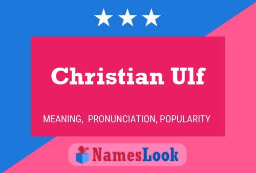 Poster del nome Christian Ulf