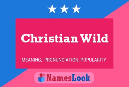 Poster del nome Christian Wild