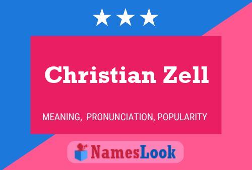 Poster del nome Christian Zell