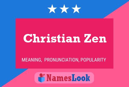 Poster del nome Christian Zen