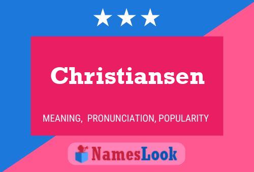 Poster del nome Christiansen