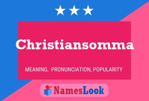 Poster del nome Christiansomma