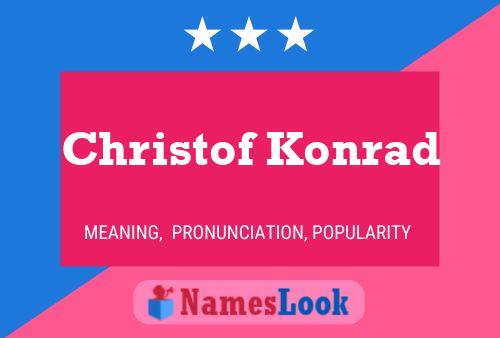 Poster del nome Christof Konrad