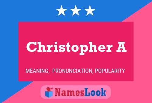 Poster del nome Christopher A