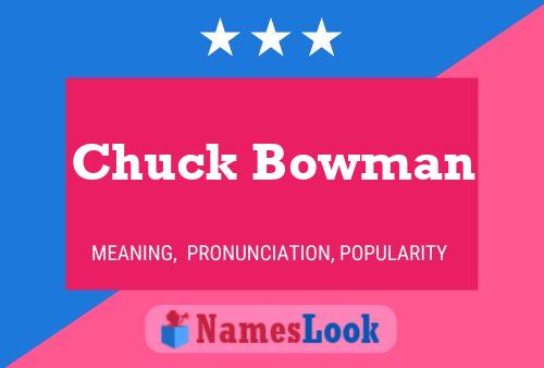 Poster del nome Chuck Bowman