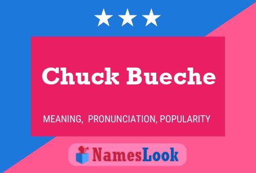 Poster del nome Chuck Bueche