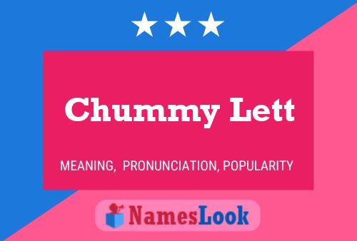 Poster del nome Chummy Lett