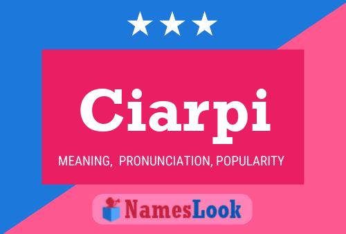 Poster del nome Ciarpi