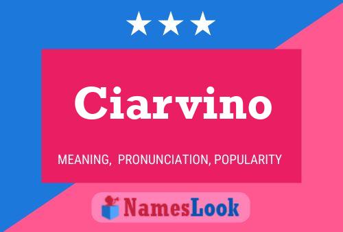 Poster del nome Ciarvino