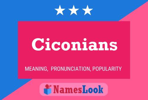 Poster del nome Ciconians