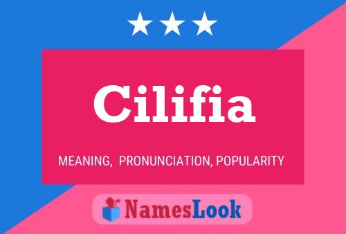 Poster del nome Cilifia