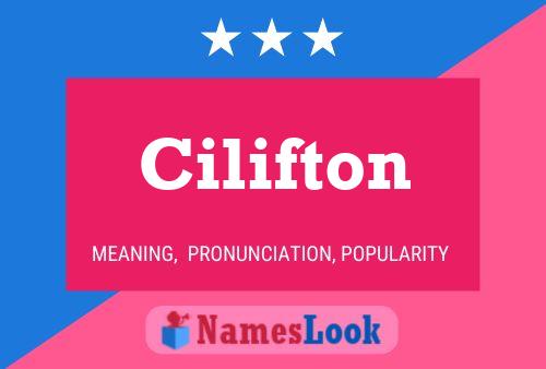 Poster del nome Cilifton