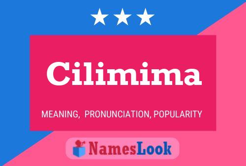 Poster del nome Cilimima