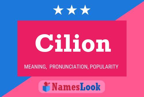 Poster del nome Cilion