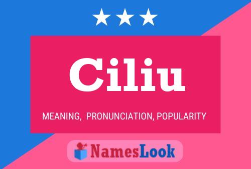 Poster del nome Ciliu