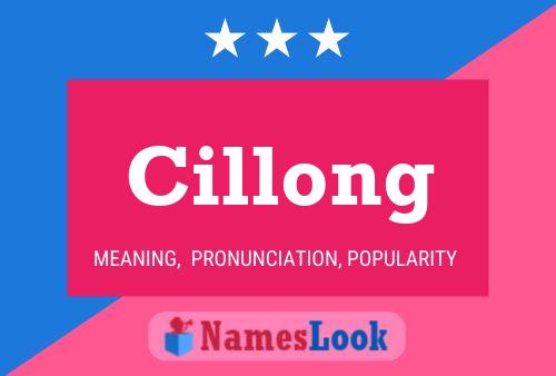 Poster del nome Cillong