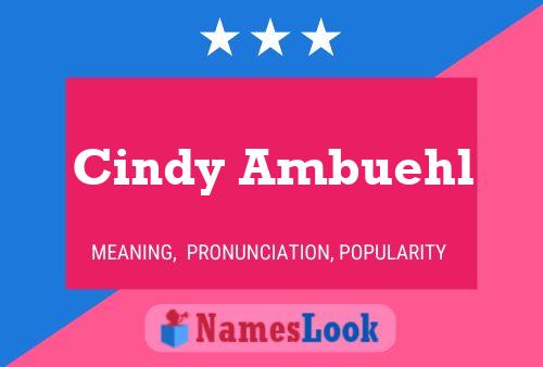 Poster del nome Cindy Ambuehl