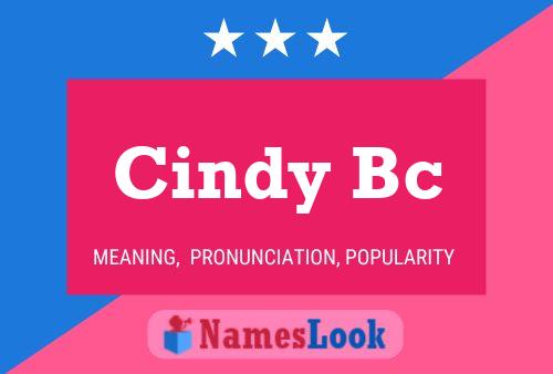 Poster del nome Cindy Bc