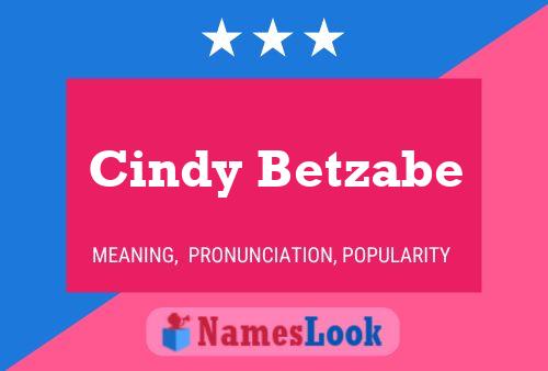 Poster del nome Cindy Betzabe