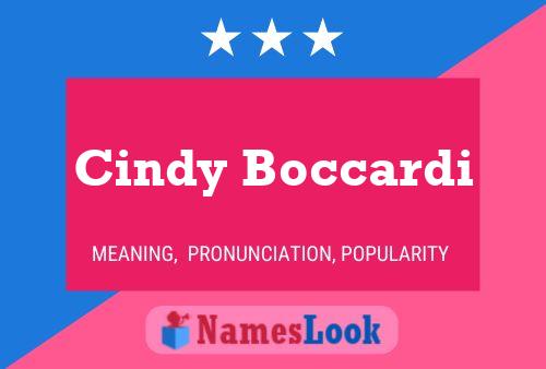 Poster del nome Cindy Boccardi