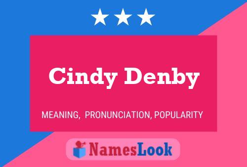 Poster del nome Cindy Denby