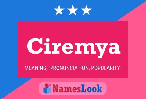 Poster del nome Ciremya