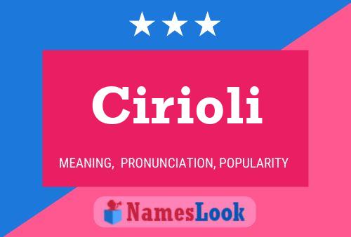 Poster del nome Cirioli