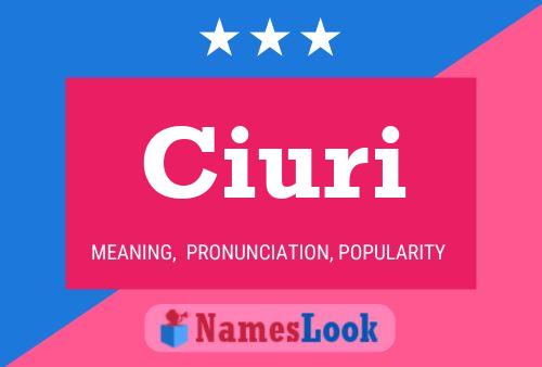 Poster del nome Ciuri