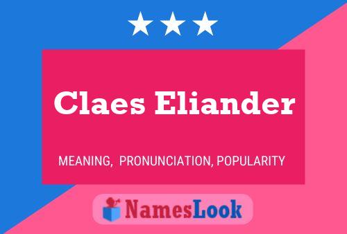 Poster del nome Claes Eliander