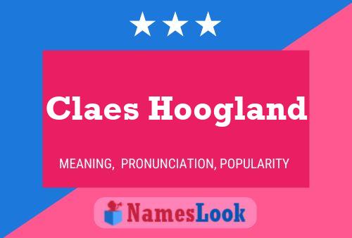 Poster del nome Claes Hoogland