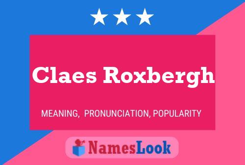 Poster del nome Claes Roxbergh