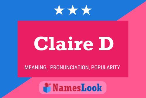 Poster del nome Claire D