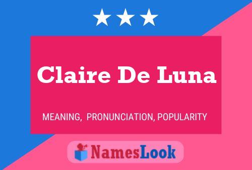 Poster del nome Claire De Luna