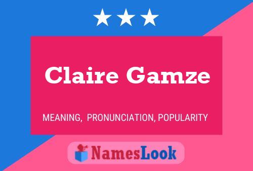 Poster del nome Claire Gamze