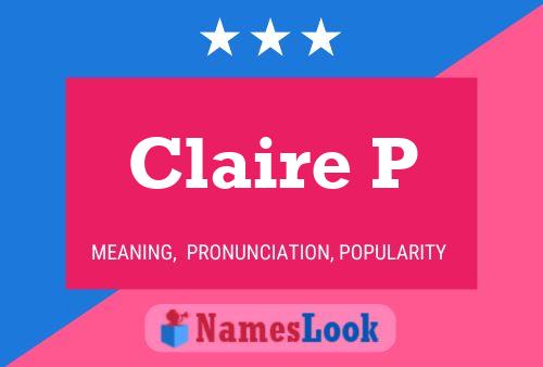 Poster del nome Claire P