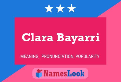 Poster del nome Clara Bayarri