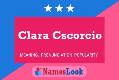 Poster del nome Clara Cscorcio