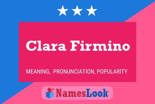 Poster del nome Clara Firmino