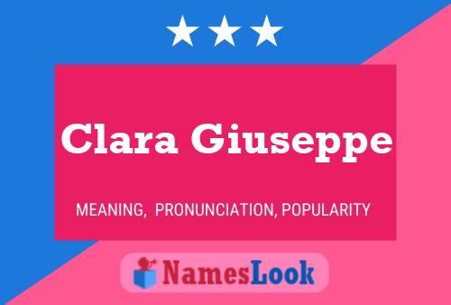 Poster del nome Clara Giuseppe