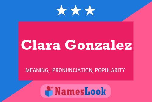 Poster del nome Clara Gonzalez