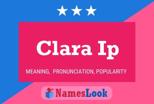 Poster del nome Clara Ip