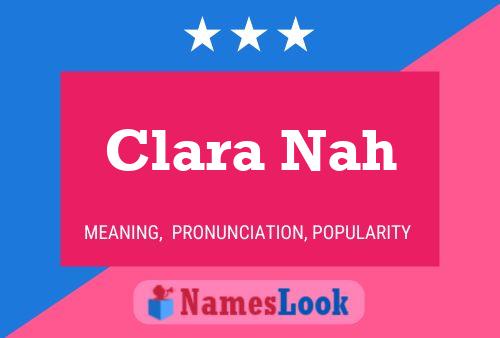 Poster del nome Clara Nah