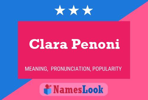 Poster del nome Clara Penoni