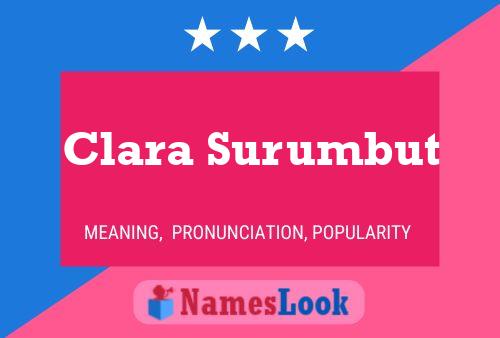 Poster del nome Clara Surumbut