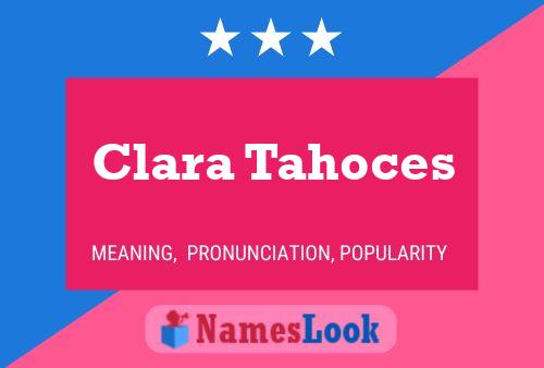 Poster del nome Clara Tahoces