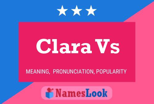 Poster del nome Clara Vs