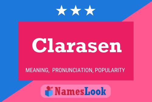 Poster del nome Clarasen